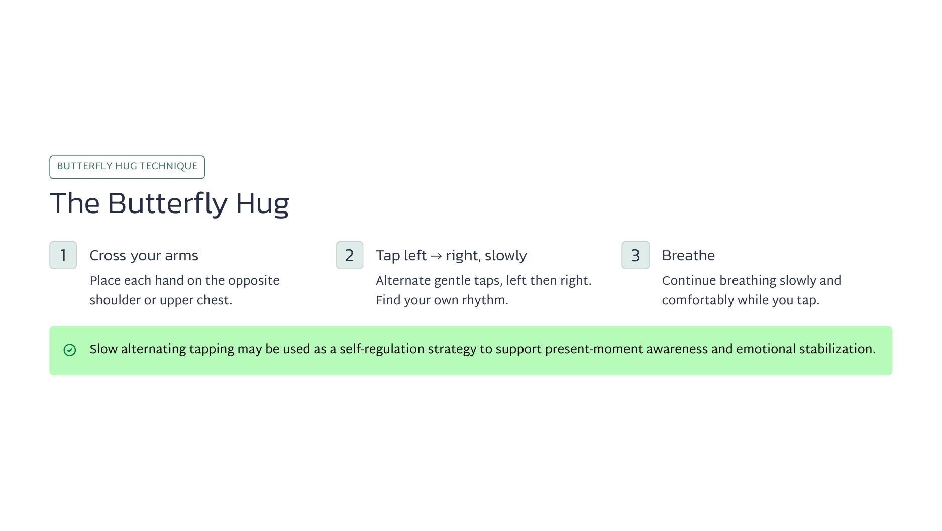 Preview: Butterfly Hug Practice